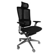 Ghế xoay lưng tựa lưới đệm bọc da cao cấp GGD 14-00