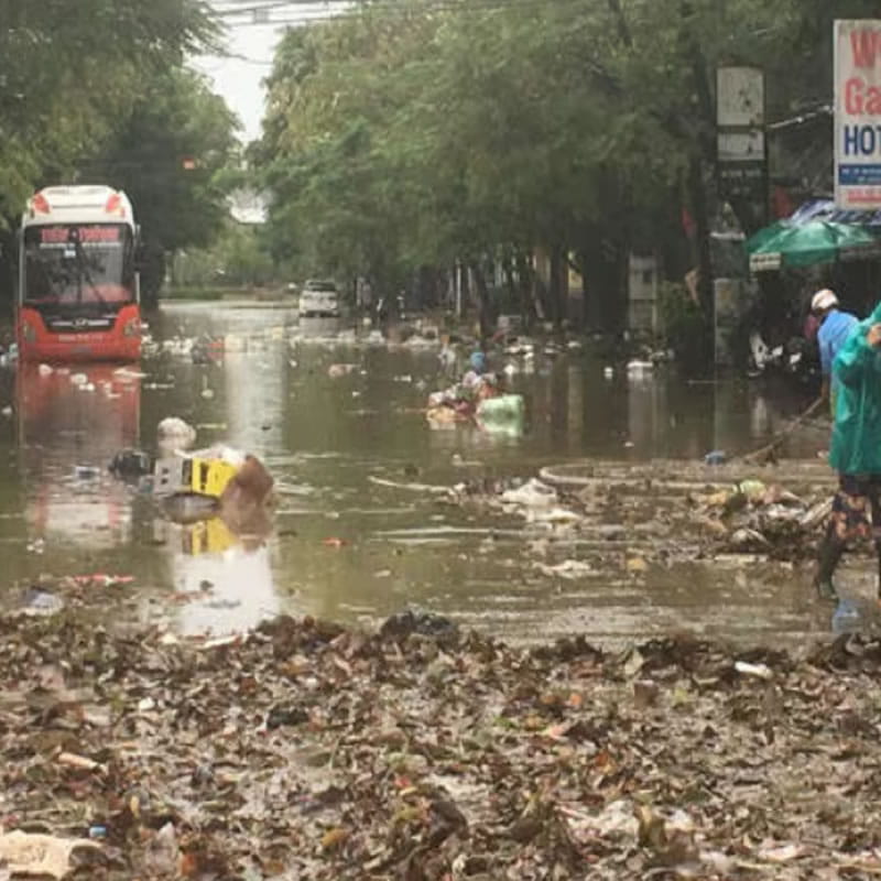 Nguồn nước sinh hoạt bị ô nhiêm khi mùa mưa đến