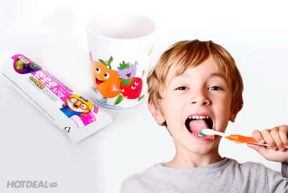 Kem đánh răng trẻ em của Hàn Quốc Pororo 90g Kem đánh răng trẻ em của Hàn Quốc Pororo 90g