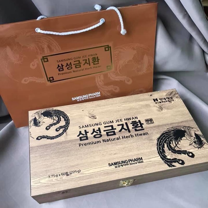 Bổ não cân bằng huyết áp ngừa đột quỵ Samsung Gum Jee Hwan 225g Bổ não cân bằng huyết áp ngừa đột quỵ Samsung Gum Jee Hwan 225g